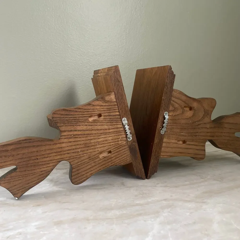 Vintage Solid Wood Coquette Bow Wall Shelf Set of 2